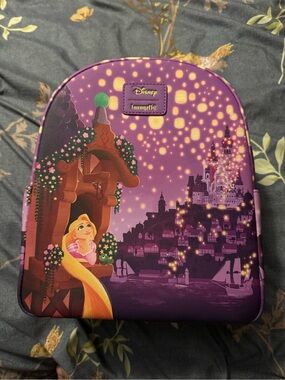 Disney Loungefly Rapunzel Tangled Lanterns Mini Backpack - Purple